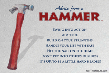 Advice from a Hammer - 4x6 Postcard