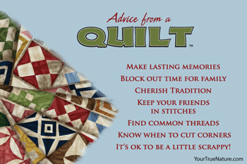 Advice from a Quilt - 4x6 Postcard