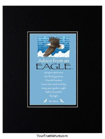 Advice from an Eagle Matted Print