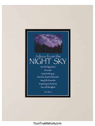 Advice from the Night Sky Matted Print