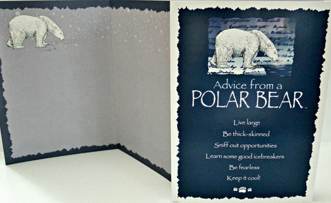 Advice from a Polar Bear Greeting Card - Blank
