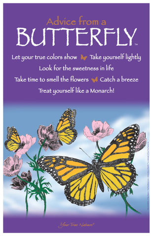 Advice from a Butterfly Frameable Art Poster 11x17