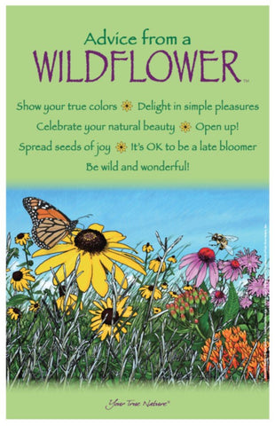 Advice from a Wildflower Frameable Art Poster 11x17