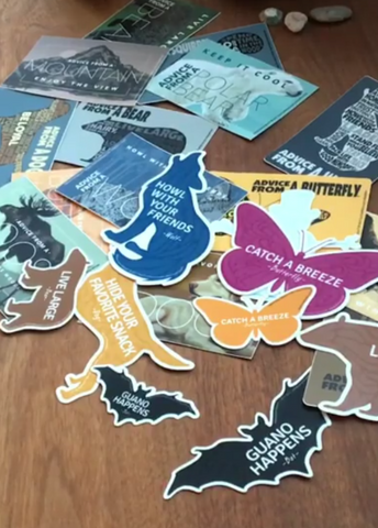 .Best Advice Set  You Choose - 6 Assorted Stickers Set