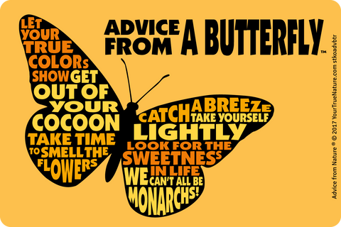 Advice from a Butterfly - Outline Sticker