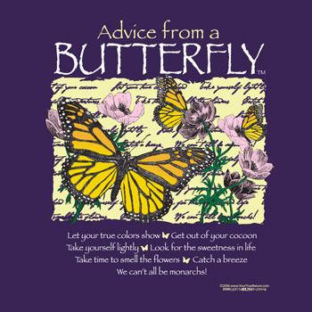 Advice from a Butterfly T-Shirt - Ladies Cut