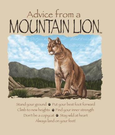 Advice from a Mountain Lion T-Shirt