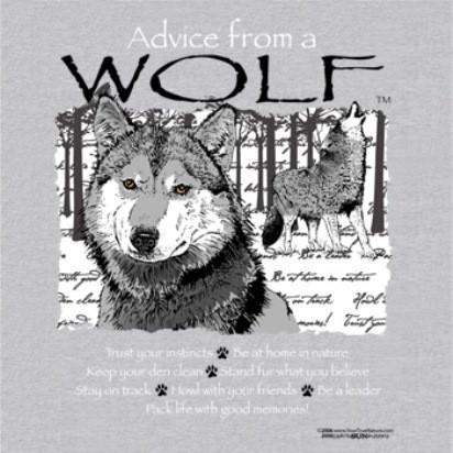 Advice from a Wolf T-Shirt
