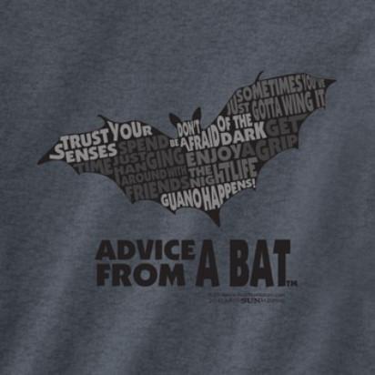 Advice from a Bat Outline T-Shirt