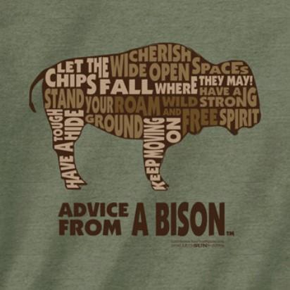 Advice from a Bison Outline T-Shirt