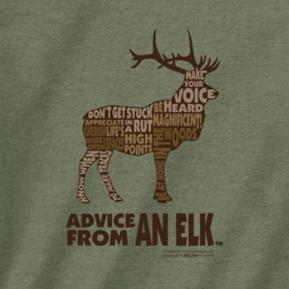 Advice from an Elk Outline T-Shirt