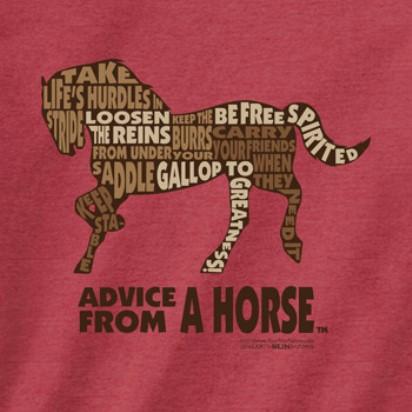 Advice from a Horse Outline T-Shirt