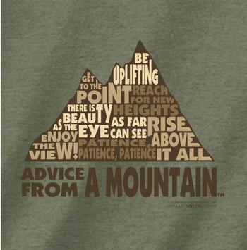 Advice from a Mountain Outline T-Shirt