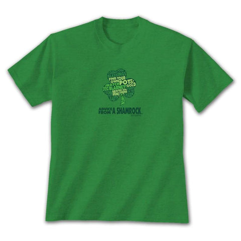 Advice from a Shamrock Outline T-Shirt