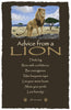 Advice from a Lion Frameable Art Postcard