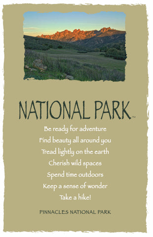 Advice from a National Park- Pinnacles National Park - Frameable Art Postcard